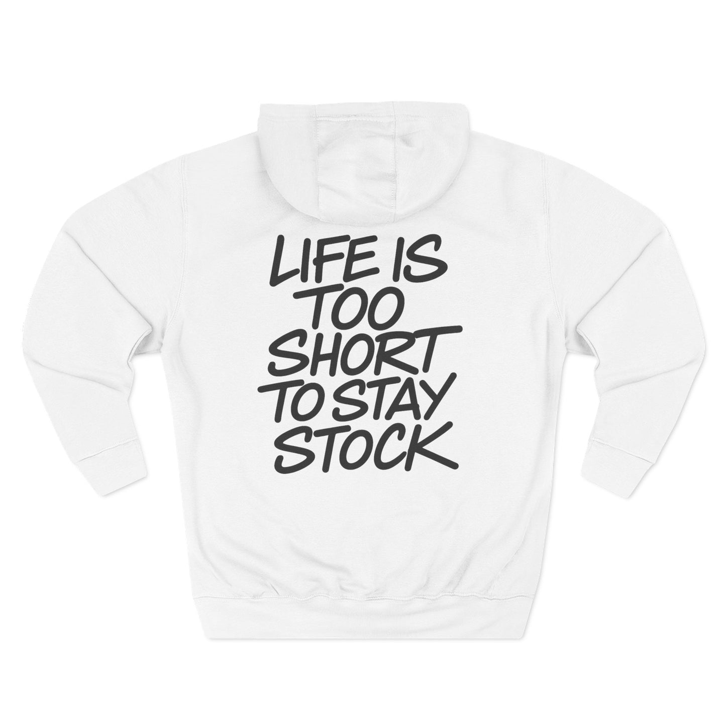 White Stay Stock Hoodie