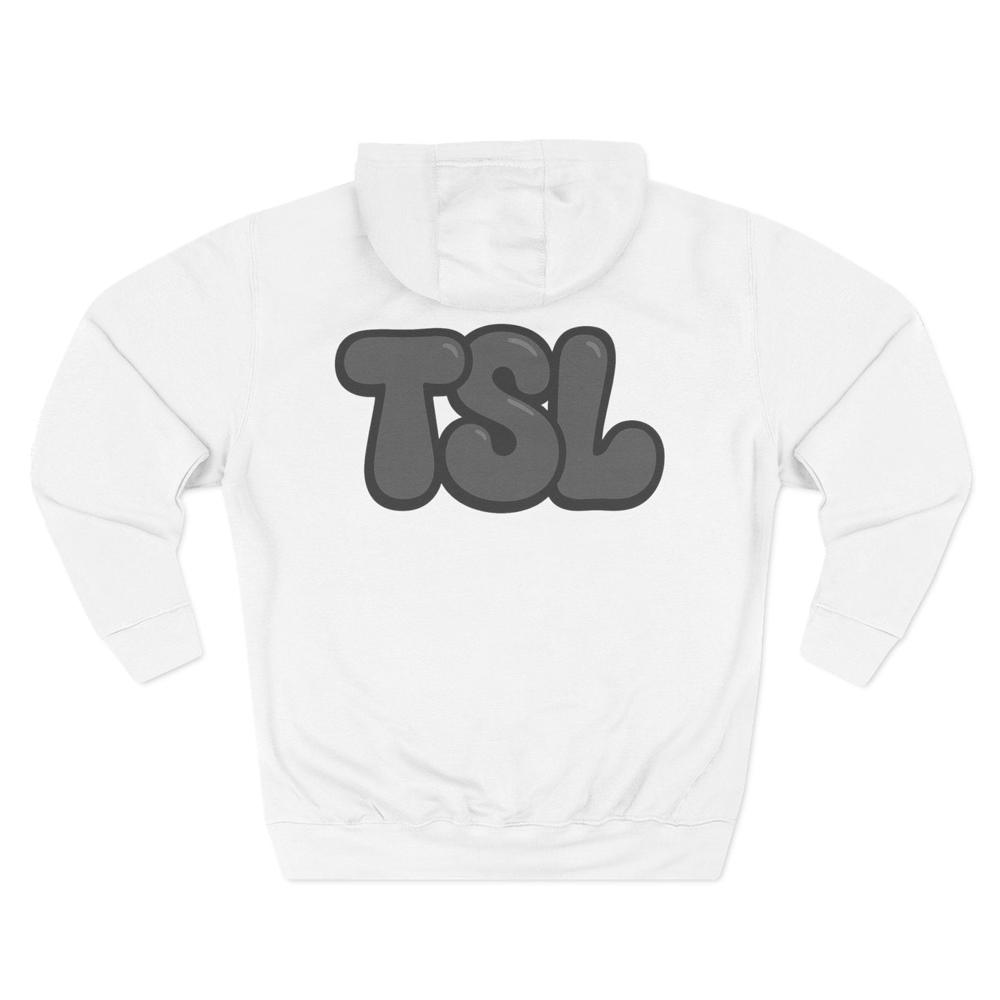 White TSL Bubble Letter Hoodie