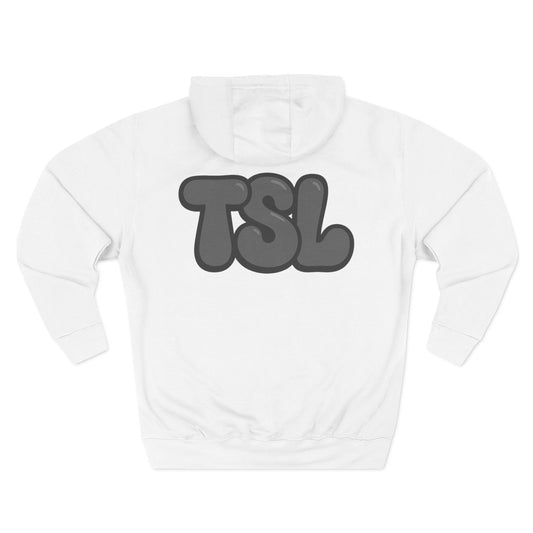 White TSL Bubble Letter Hoodie
