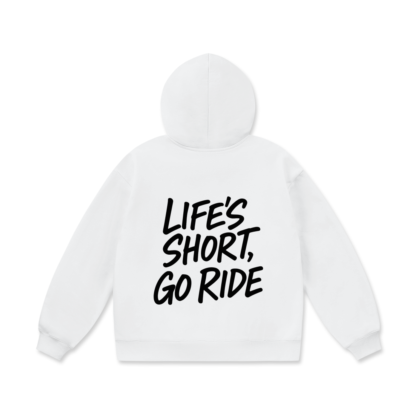 White Go Ride Hoodie V3