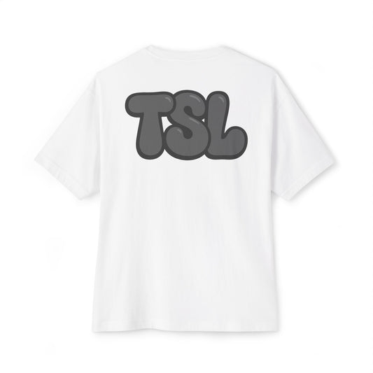 White TSL Bubble Letter Tee