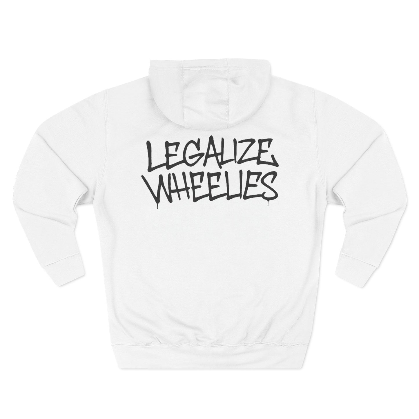 White Wheelies Hoodie