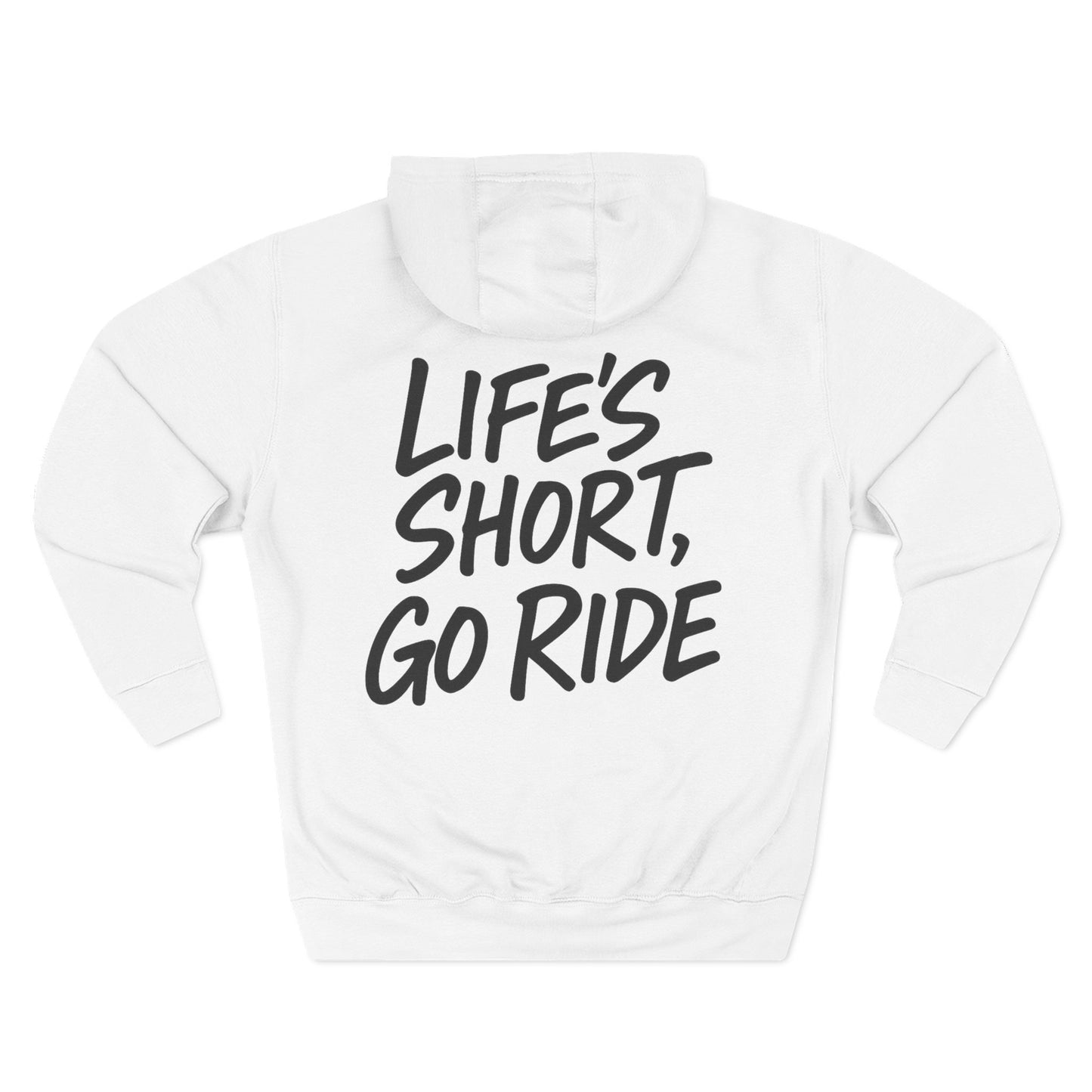 White Go Ride Hoodie