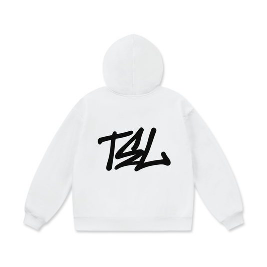 White Graffiti Hoodie V3