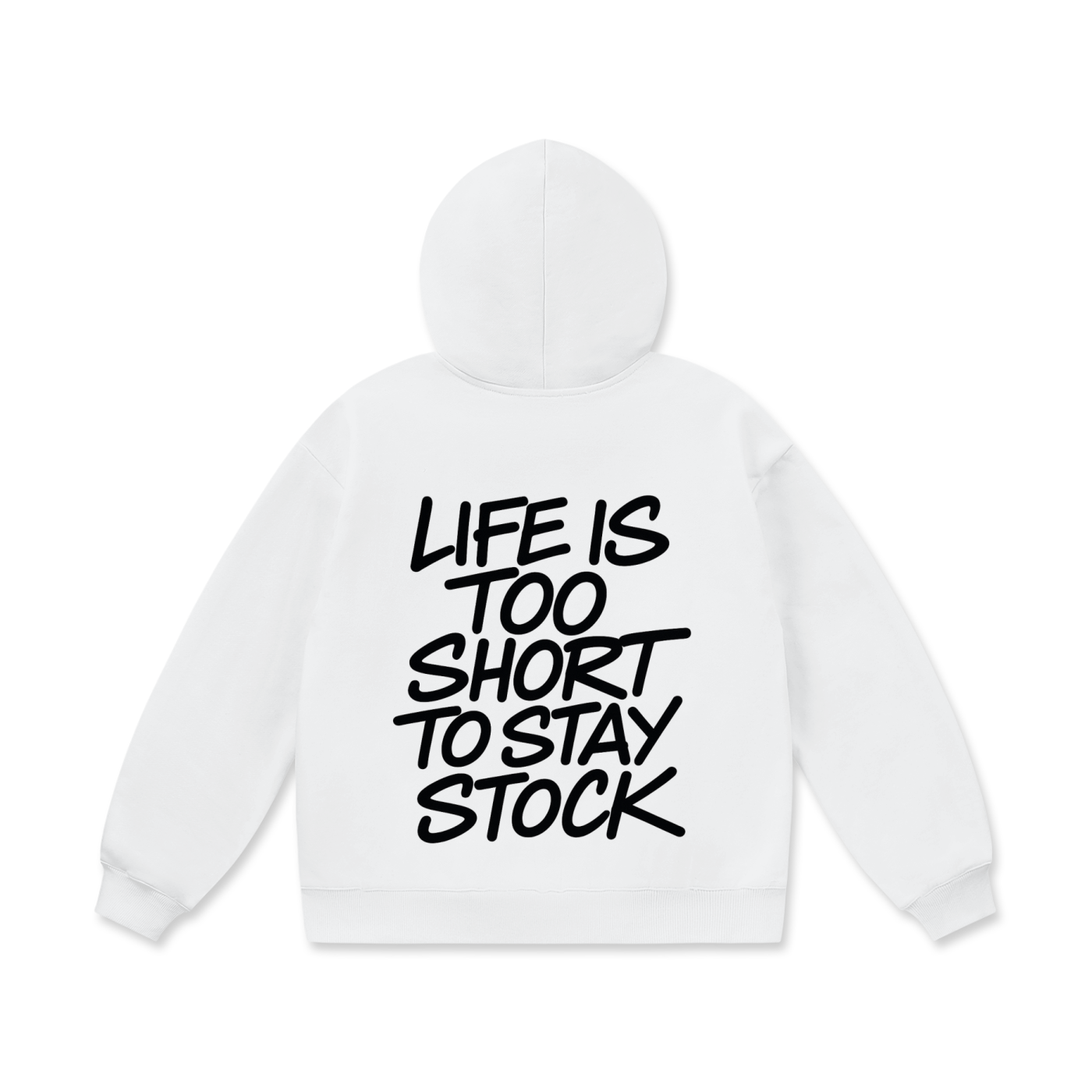 White Short Life Hoodie V3