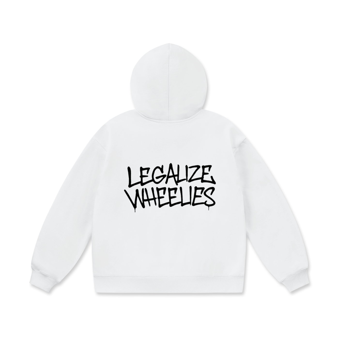 White Wheelies Hoodie V3