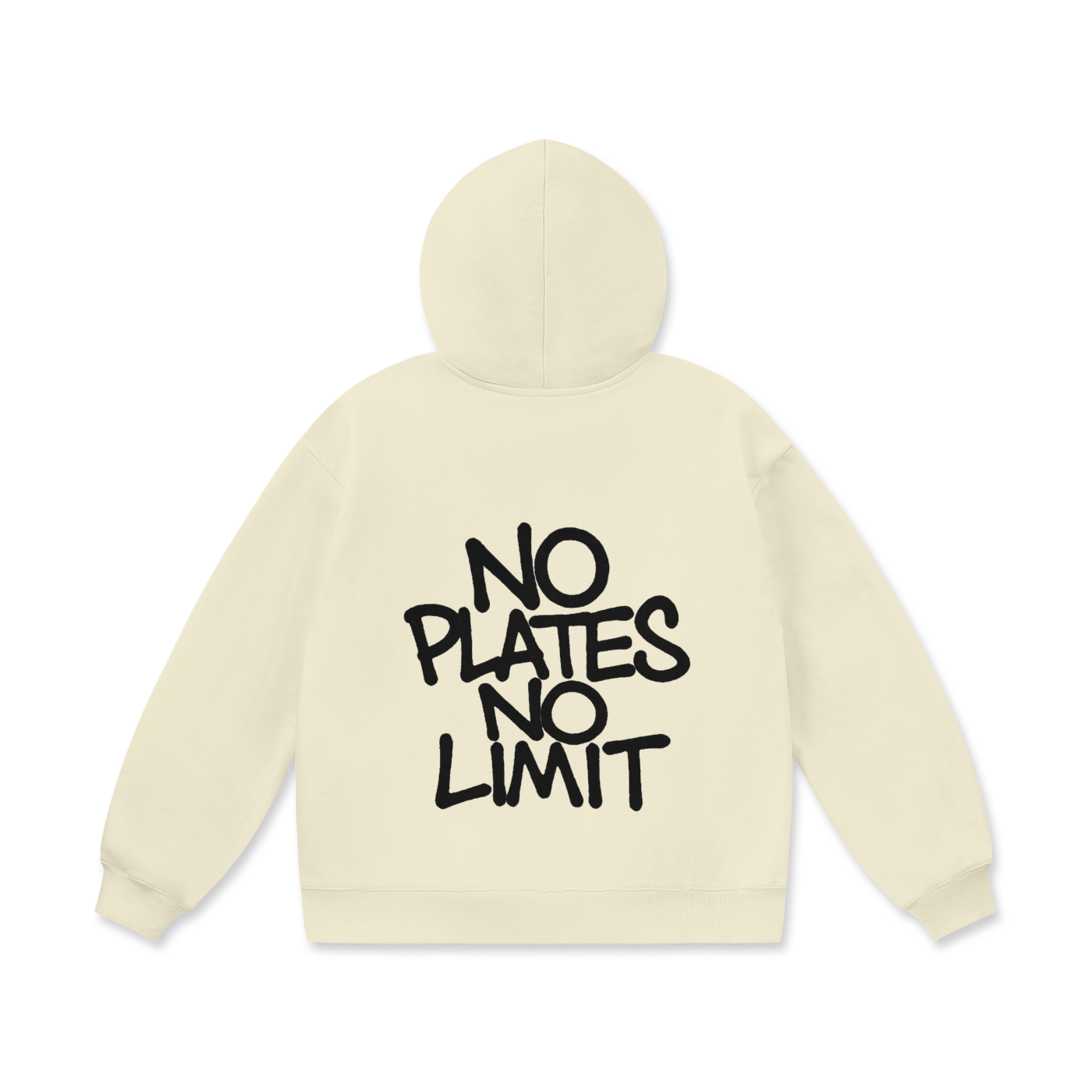 White No Plates Hoodie V3